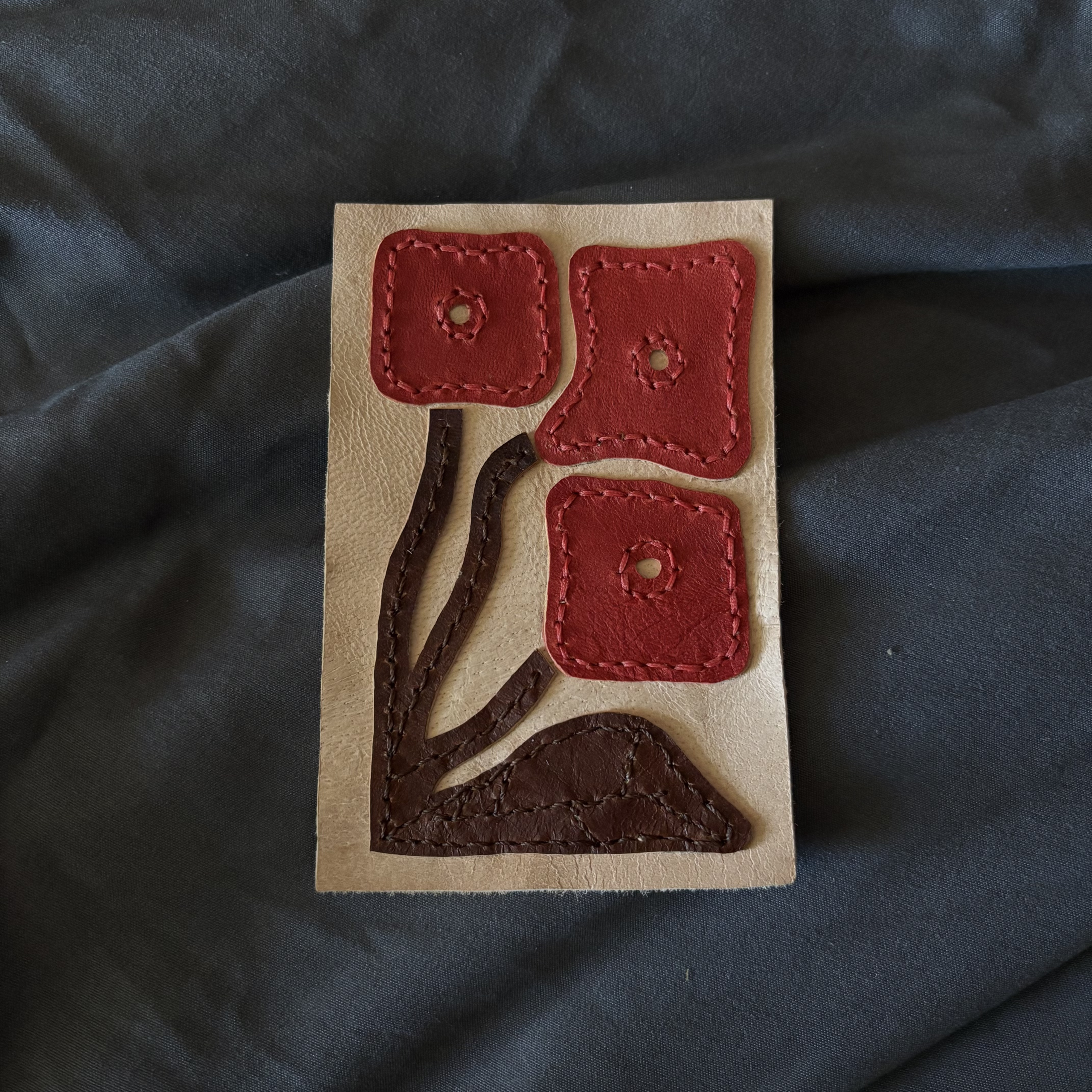 Leather Flower Patch