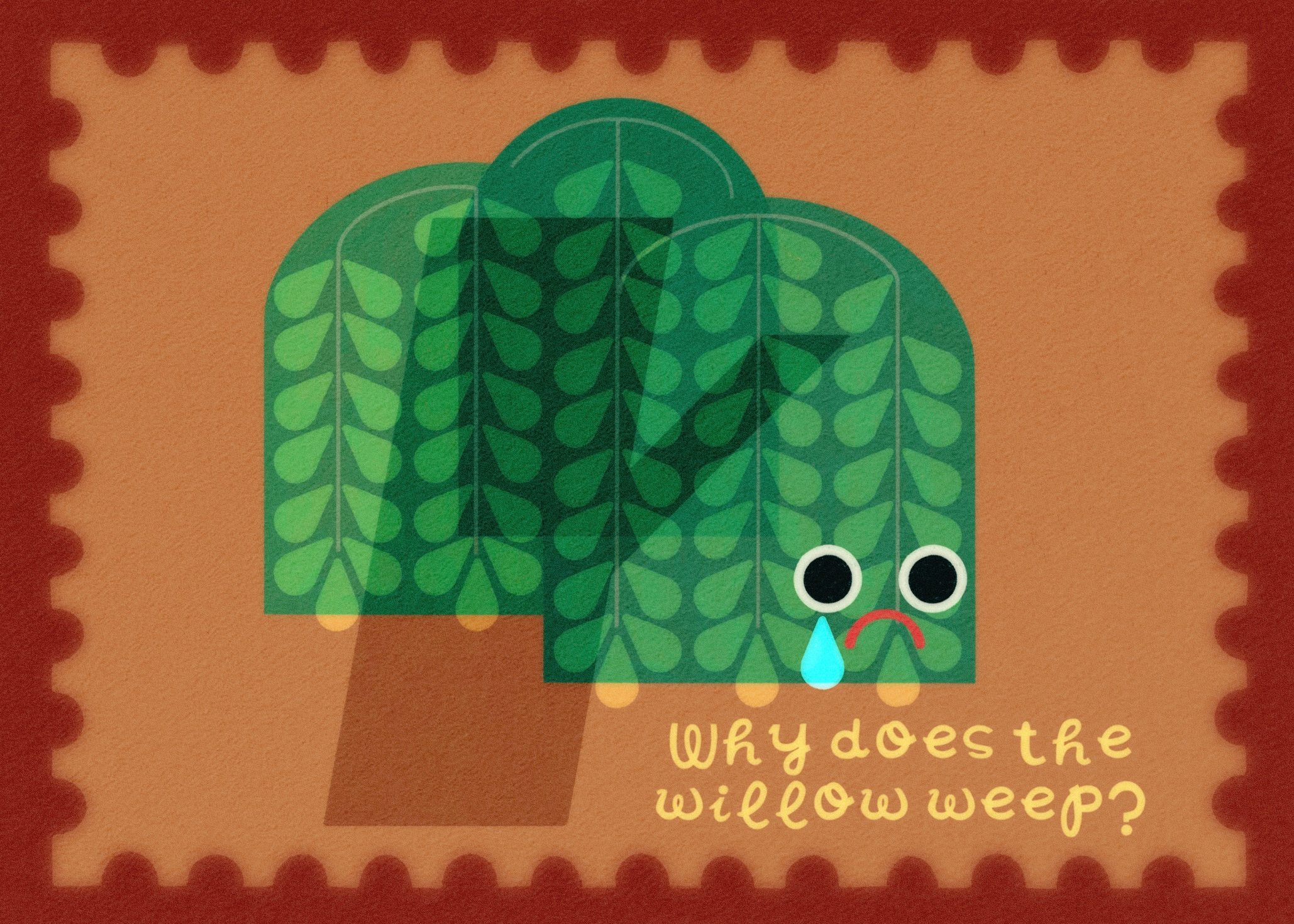 Weeping Willow Postcard